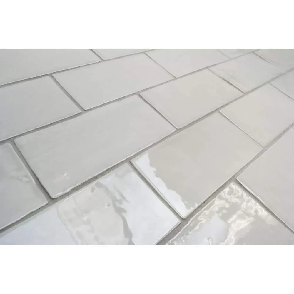 Ivy Hill Tile Catalina Gris 3 in. x 6 in. x 8 mm Polished Ceramic Subway Wall Tile (5.38 sq.ft./case), photo 6 of 8