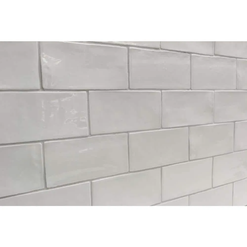 Ivy Hill Tile Catalina Gris 3 in. x 6 in. x 8 mm Polished Ceramic Subway Wall Tile (5.38 sq.ft./case), photo 7 of 8