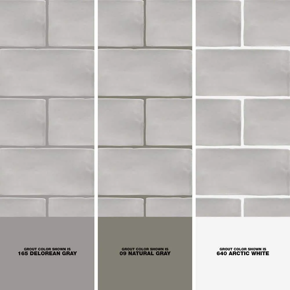 Ivy Hill Tile Catalina Gris 3 in. x 6 in. x 8 mm Polished Ceramic Subway Wall Tile (5.38 sq.ft./case), photo 4 of 8