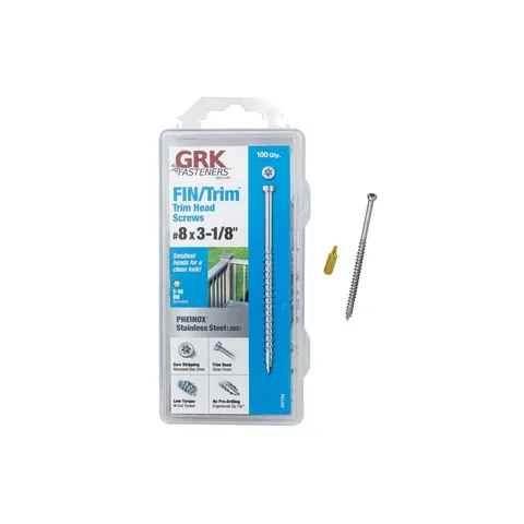GRK Pheinox Stainless Steel Trim Screws, 100-Pack