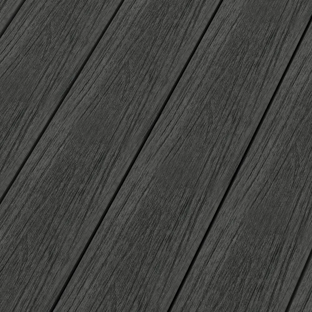 NewTechWood UltraShield Naturale Columbus 1 in. x 6 in. x 1 ft. Hawaiian Charcoal Composite Hybrid Deck Board Sample, photo 5 of 5