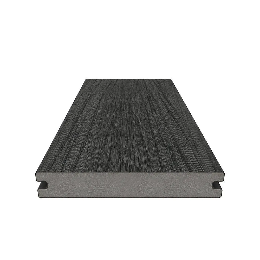 NewTechWood UltraShield Naturale Magellan Series 1 in. x 6 in. x 1 ft. Hollow Hawaiian Charcoal Composite Deck Board Sample, photo 5 of 7