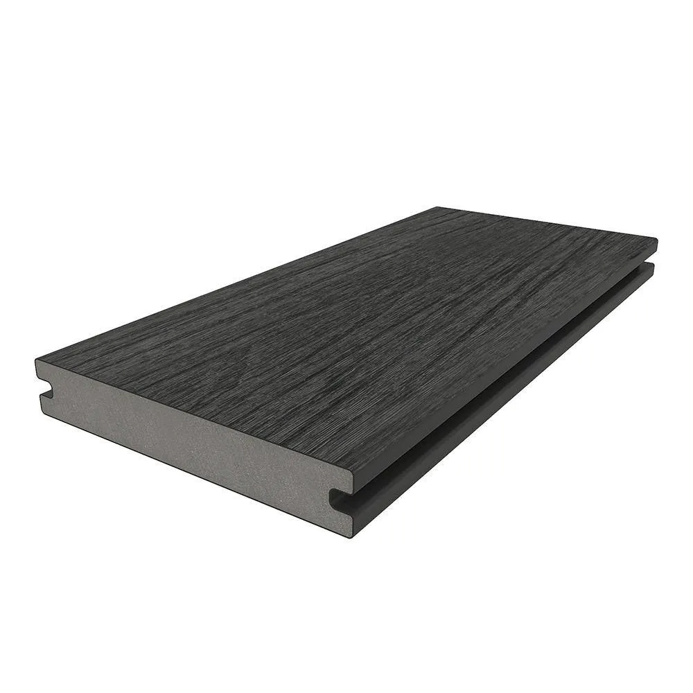 NewTechWood UltraShield Naturale Magellan Series 1 in. x 6 in. x 1 ft. Hollow Hawaiian Charcoal Composite Deck Board Sample, photo 7 of 7