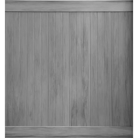 6 × 6 ft Hazy Gray Vinyl Privacy Fence Panel