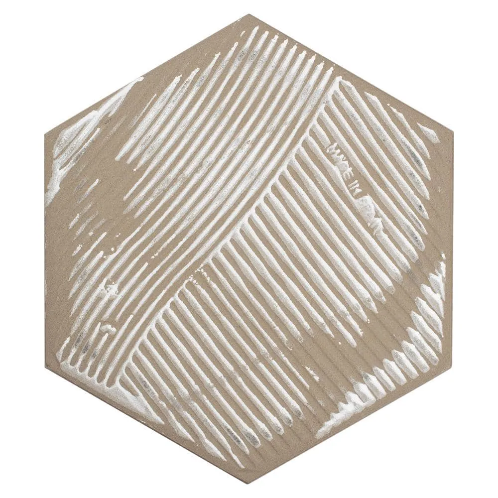 Merola Tile Timeless Calacatta Hex 8-5/8 in. x 9-7/8 in. Porcelain Floor and Wall Tile (11.56 sq. ft. / Case), photo 19 of 20