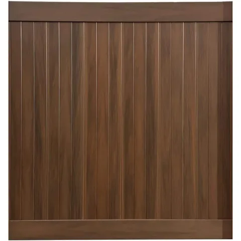6 × 6 ft Hickory Vinyl Privacy Fence Panel