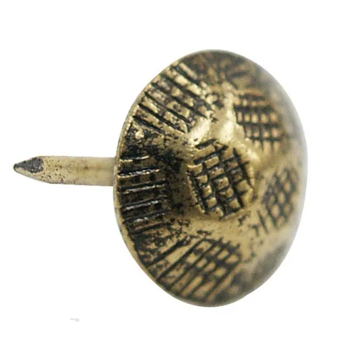 No. 9 Antique Brass Upholstery Nails (25-Pack)