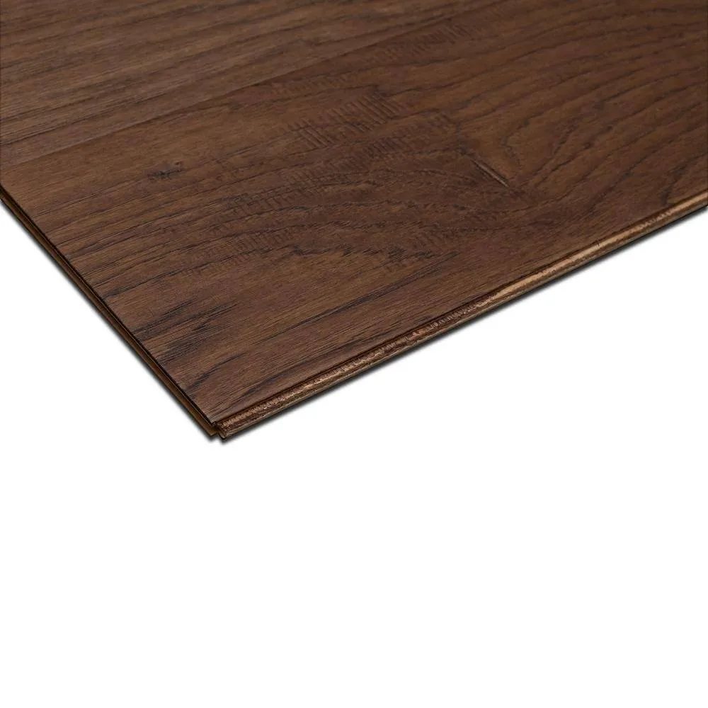 ASPEN FLOORING Holland Hickory 3/8 in. T x 6.5 in. W Tongue and Groove Light Distressed Engineered Hardwood Flooring (43.6 sqft/case), photo 5 of 5