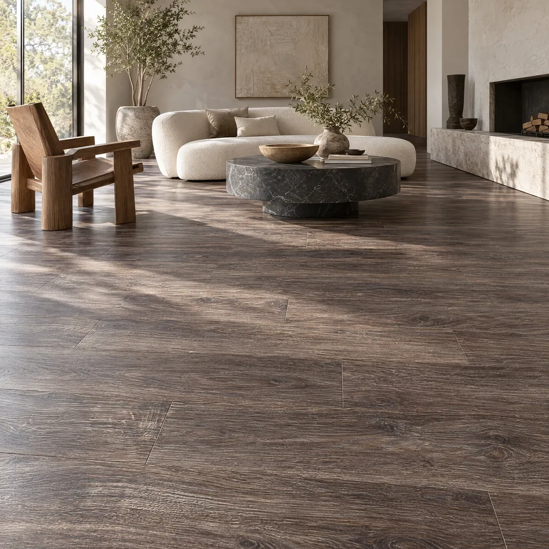 Home Decorators Collection laminate flooring, Barmont Oak, in a room, photo 2 of 23