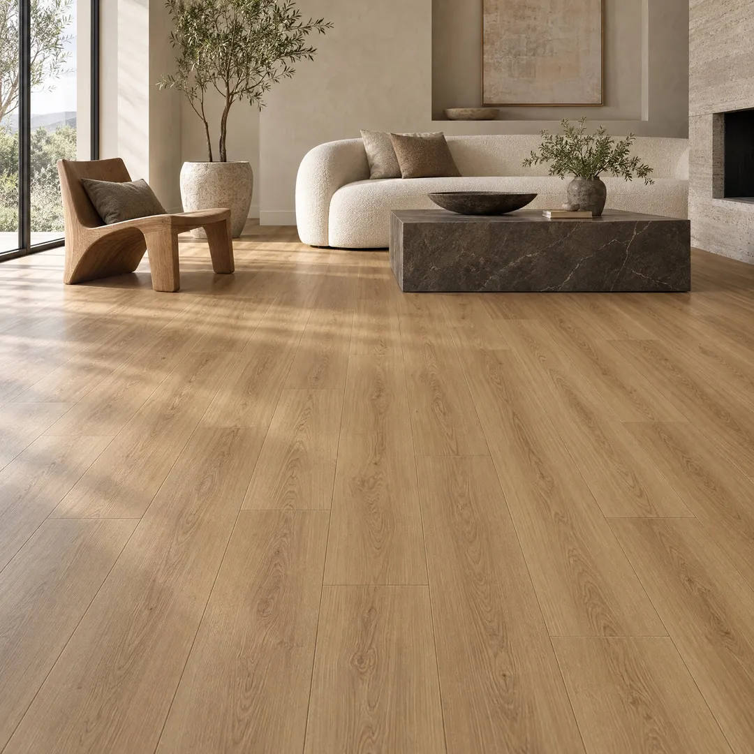 Home Decorators Collection vinyl flooring, Brown Ash, in a room, photo 8 of 24