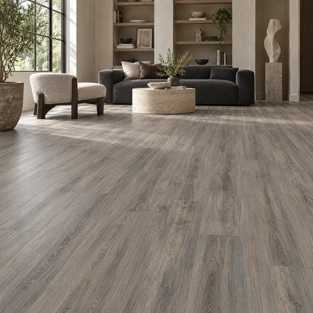 Home Decorators Collection vinyl flooring, Coal Harbor, in a room, photo 12 of 24