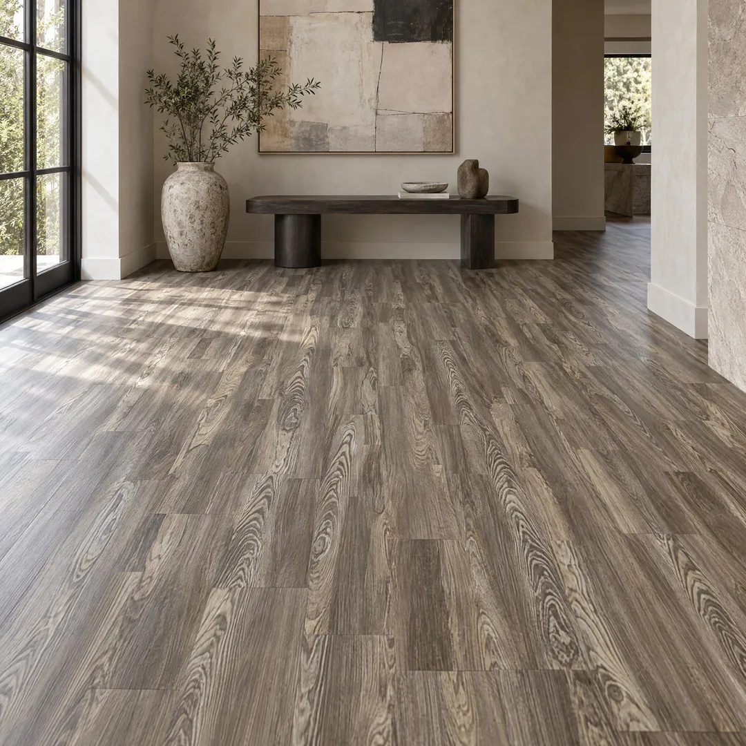 Home Decorators Collection Everett Springs Pine Luxury Vinyl Plank Flooring, in a room, photo 2 of 2