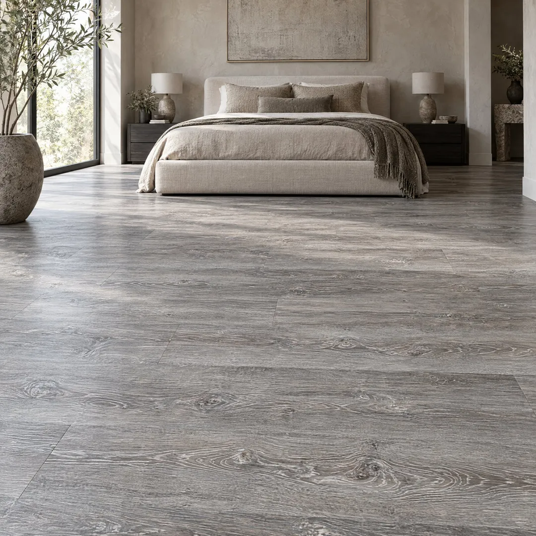 Home Decorators Collection Lake Annette Oak Luxury Vinyl Plank Flooring, in a room, photo 2 of 2