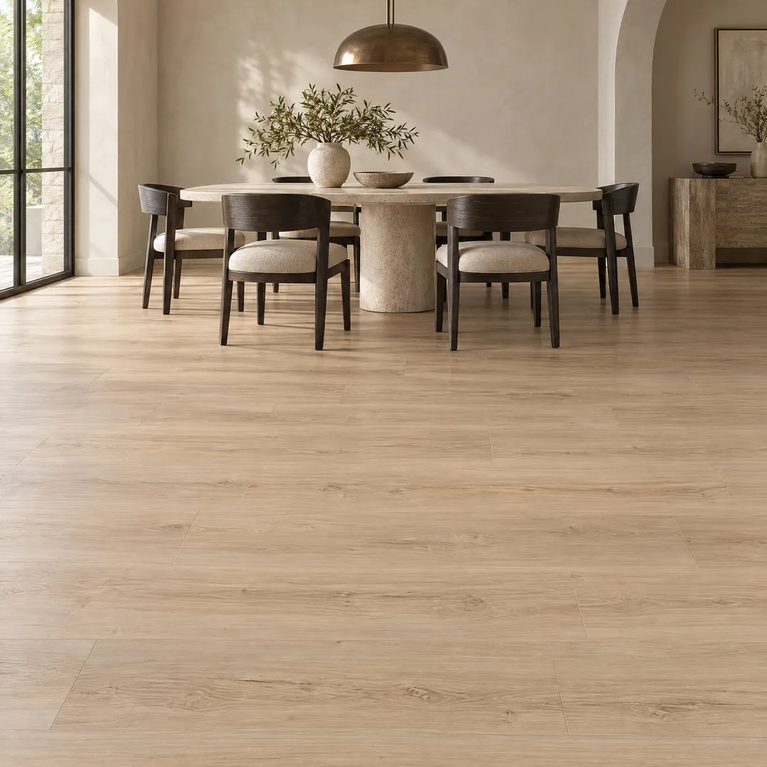 Home Decorators Collection Lathem Pine Luxury Vinyl Plank Flooring, in a room, photo 2 of 2