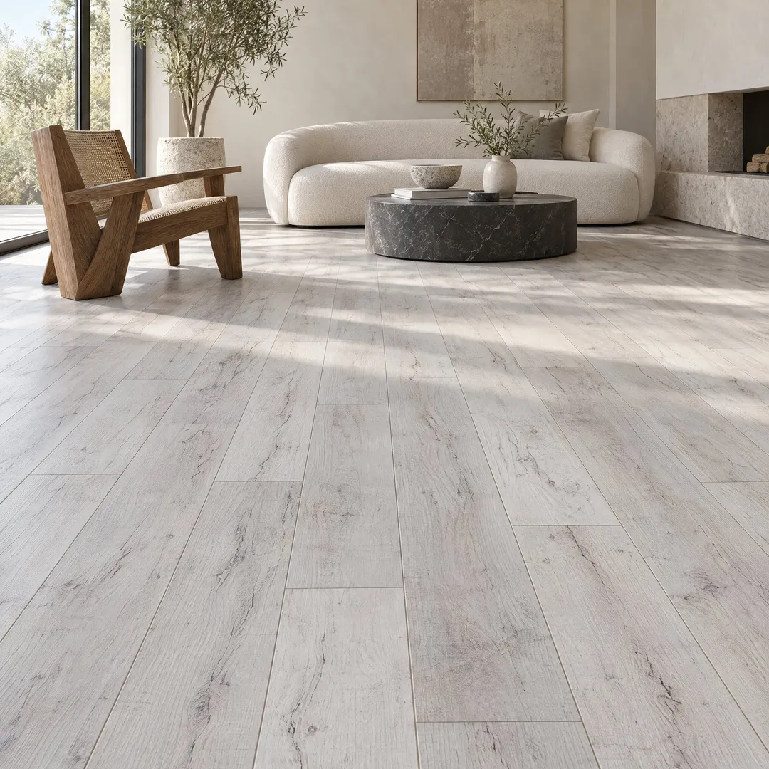 Home Decorators Collection Textured Lone Tree 12 mm T x 7.48 in W x 47.72 in L Water Resistant Laminate Flooring (19.83 sq. ft. / case), in a room, photo 2 of 2