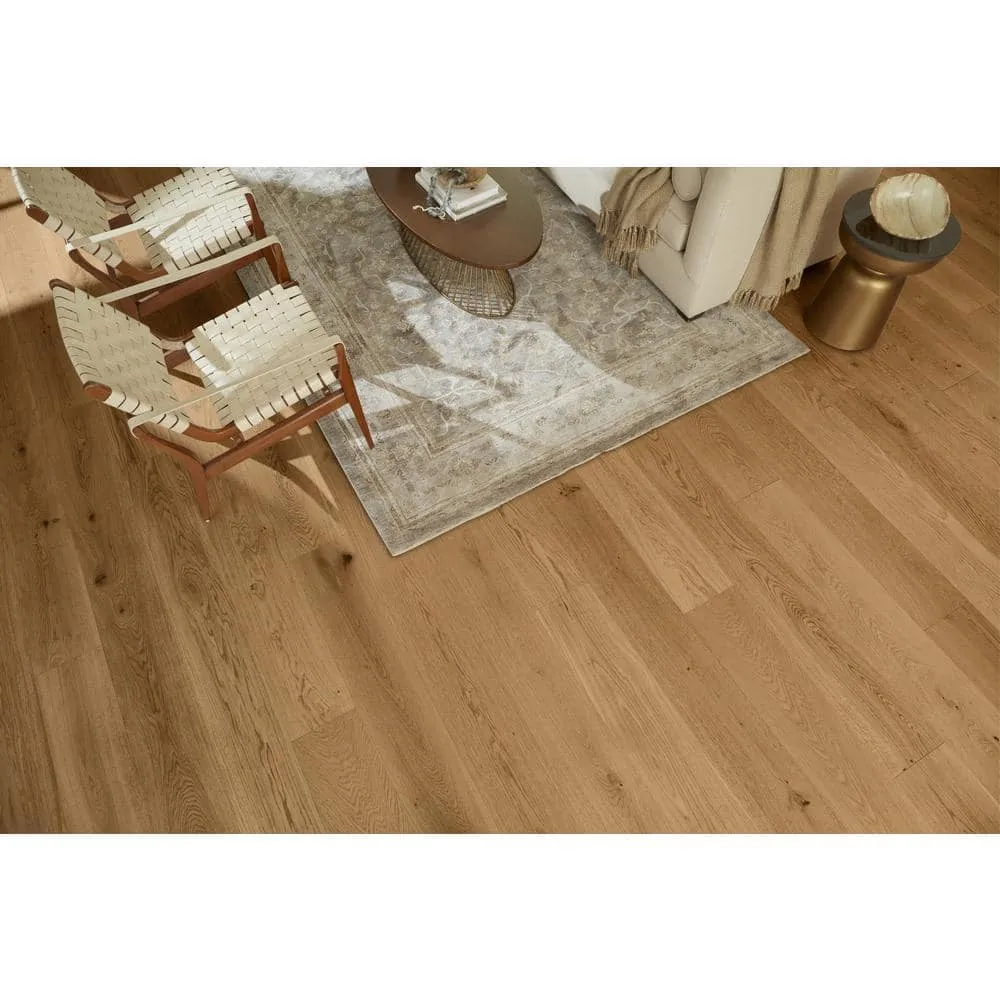 ASPEN FLOORING Honey Comb Hickory 9/16 in T x 8.66 in. W Tongue and Groove Wire Brushed Engineered Hardwood Flooring (31.25 sqft/case), photo 8 of 13