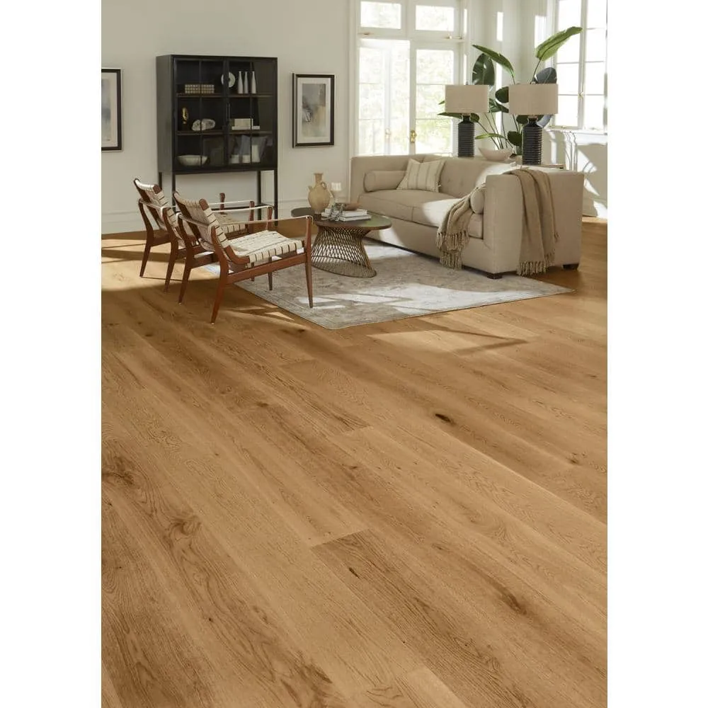 ASPEN FLOORING Honey Comb Hickory 9/16 in T x 8.66 in. W Tongue and Groove Wire Brushed Engineered Hardwood Flooring (31.25 sqft/case), photo 2 of 13