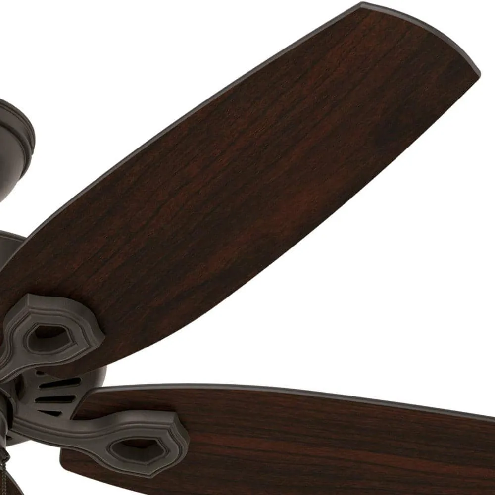 Hunter Builder Elite 52-in New Bronze Indoor/Outdoor Ceiling Fan, 5-Blade, Damp Rated, photo 3 of 8