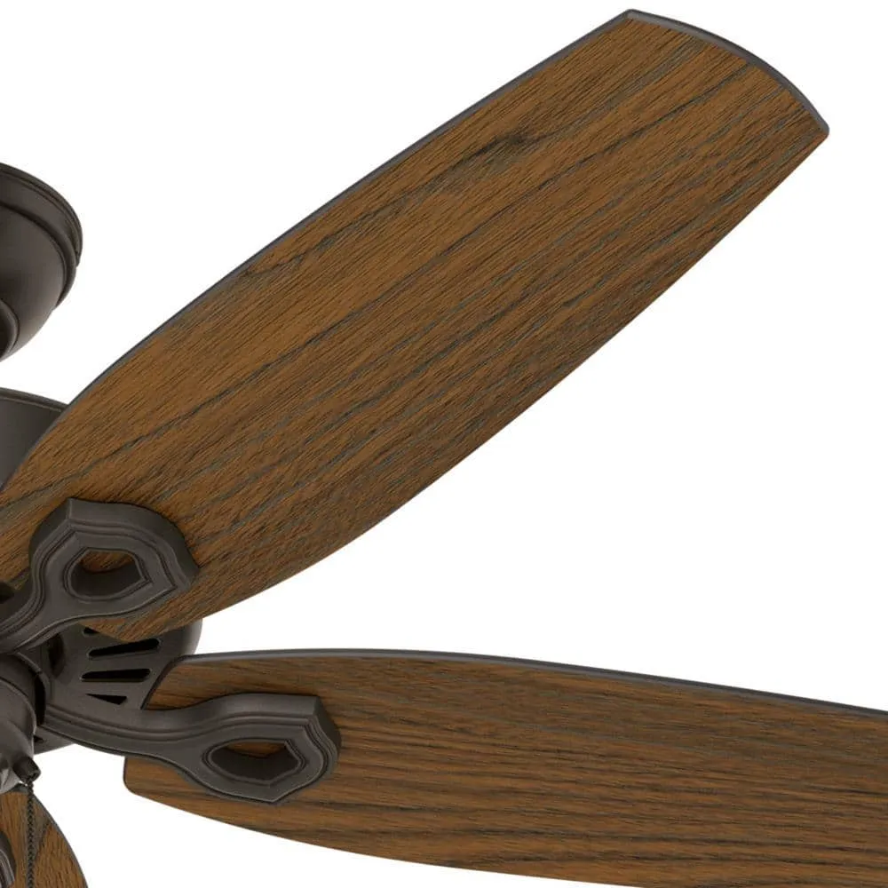 Hunter Builder Elite 52-in New Bronze Indoor/Outdoor Ceiling Fan, 5-Blade, Damp Rated, photo 4 of 8