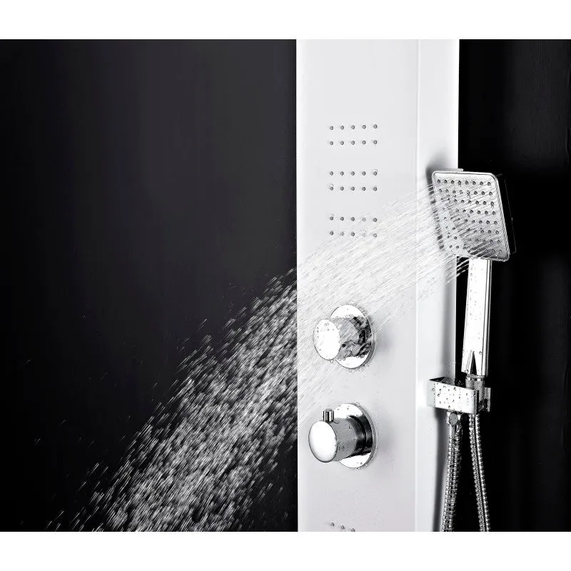 ANZZI Arena White 2-Spray Shower Panel System (Valve Included), photo 12 of 13