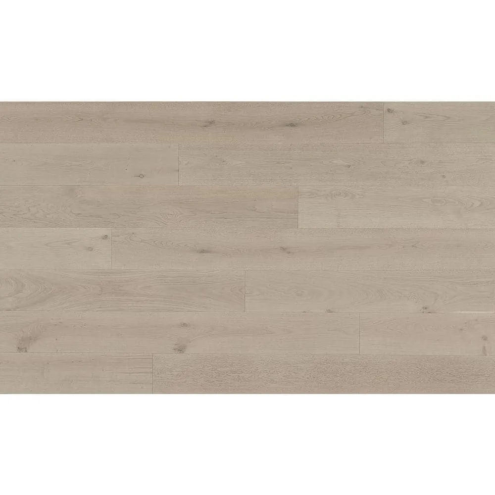 ASPEN FLOORING Ice Caps White Oak 9/16 in. T x 8.66 in. W Tongue and Groove Smooth Engineered Hardwood Flooring (31.25 sqft/case), photo 13 of 14