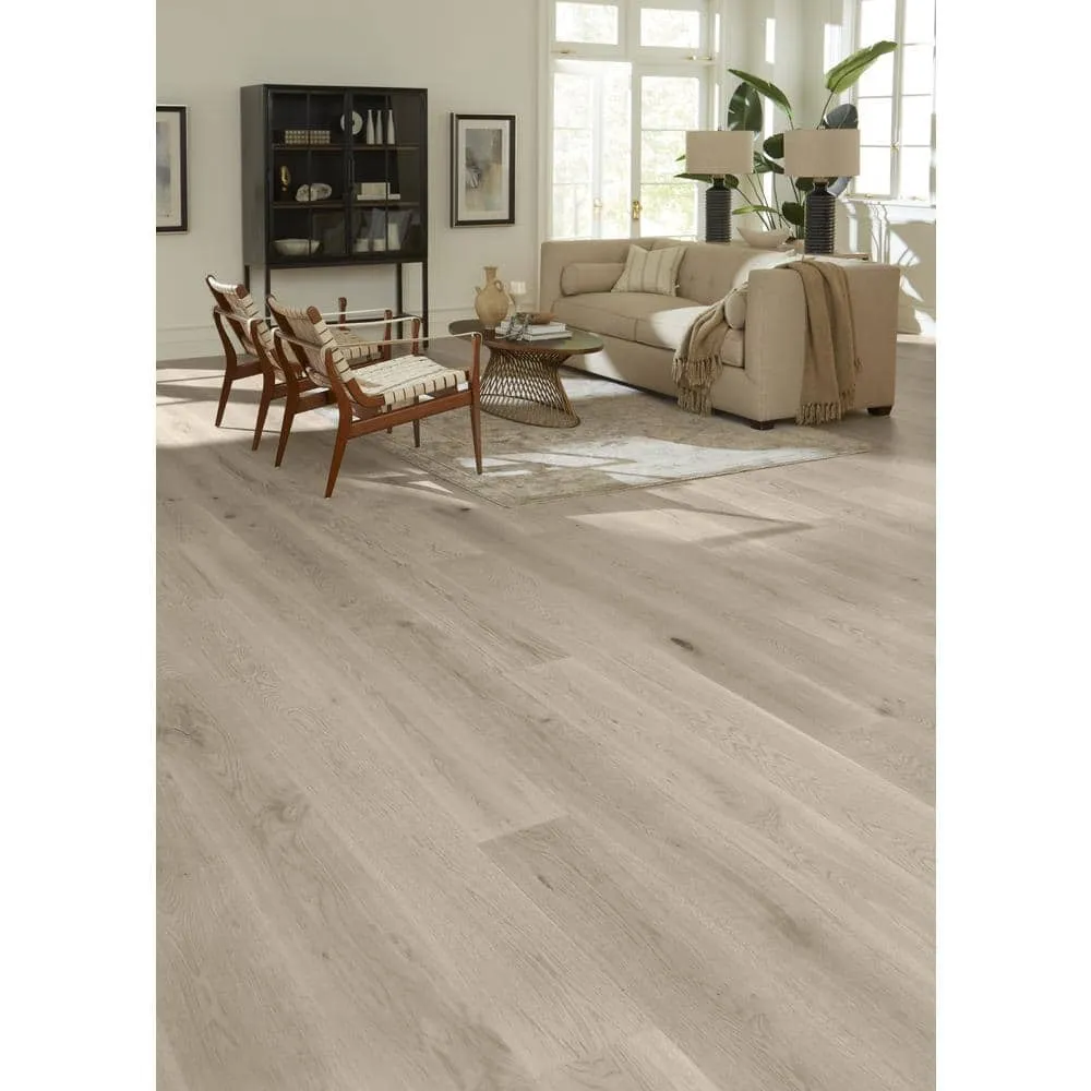 ASPEN FLOORING Ice Caps White Oak 9/16 in. T x 8.66 in. W Tongue and Groove Smooth Engineered Hardwood Flooring (31.25 sqft/case), photo 2 of 14