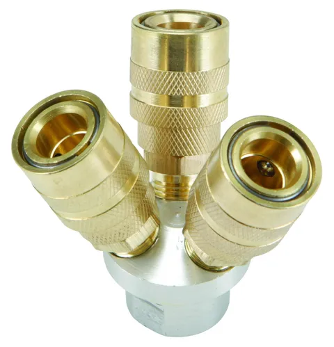 3-Way Quick Coupling Manifold