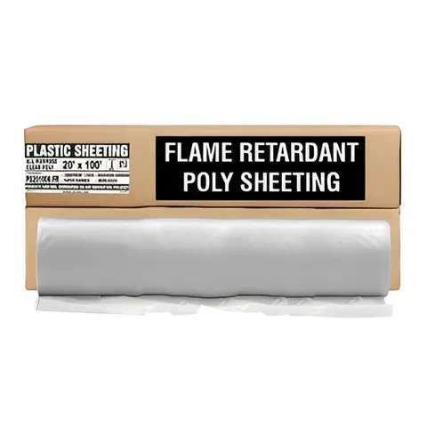 20 ft × 100 ft × 6 mm FR Poly Sheeting - (25 Rolls)