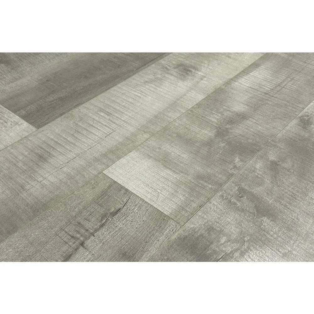 Montserrat Summa Intrepid Nickel 14 mm T x 7.75 in. W HDF Waterproof AC5 Click Lock Laminate Wood Flooring (23.09 sq. ft./case), photo 6 of 9