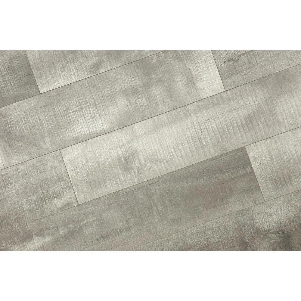 Montserrat Summa Intrepid Nickel 14 mm T x 7.75 in. W HDF Waterproof AC5 Click Lock Laminate Wood Flooring (23.09 sq. ft./case), photo 4 of 9