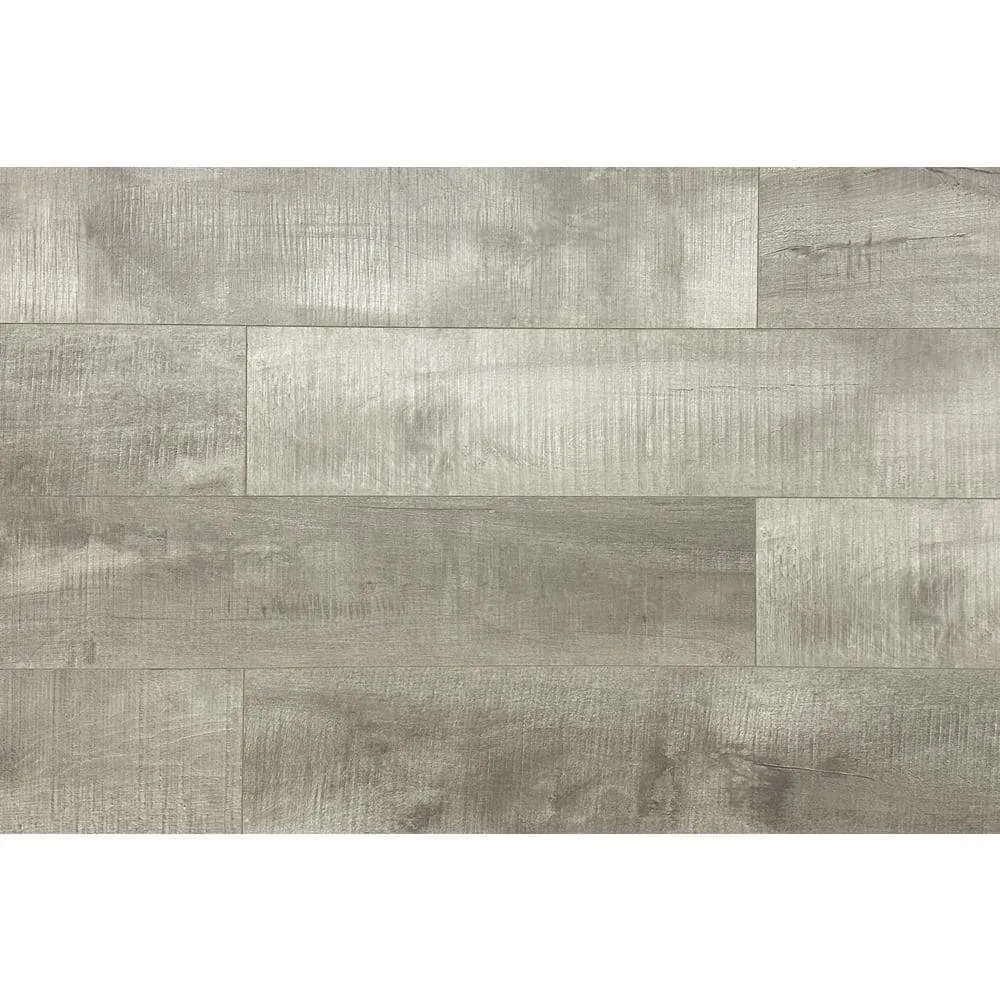 Montserrat Summa Intrepid Nickel 14 mm T x 7.75 in. W HDF Waterproof AC5 Click Lock Laminate Wood Flooring (23.09 sq. ft./case), photo 3 of 9