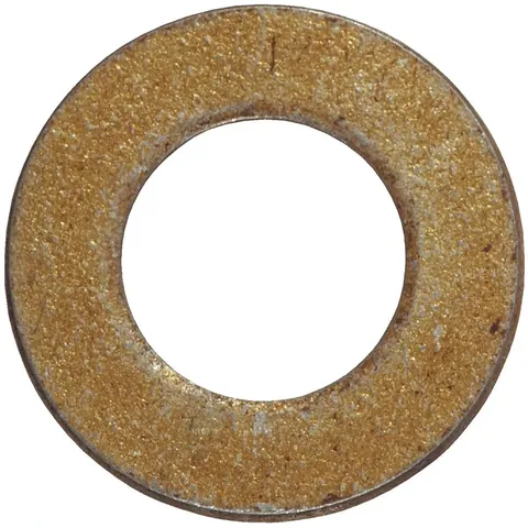 Yellow Dichromate Steel 3/8 in. SAE Flat Washer, 100-Pack