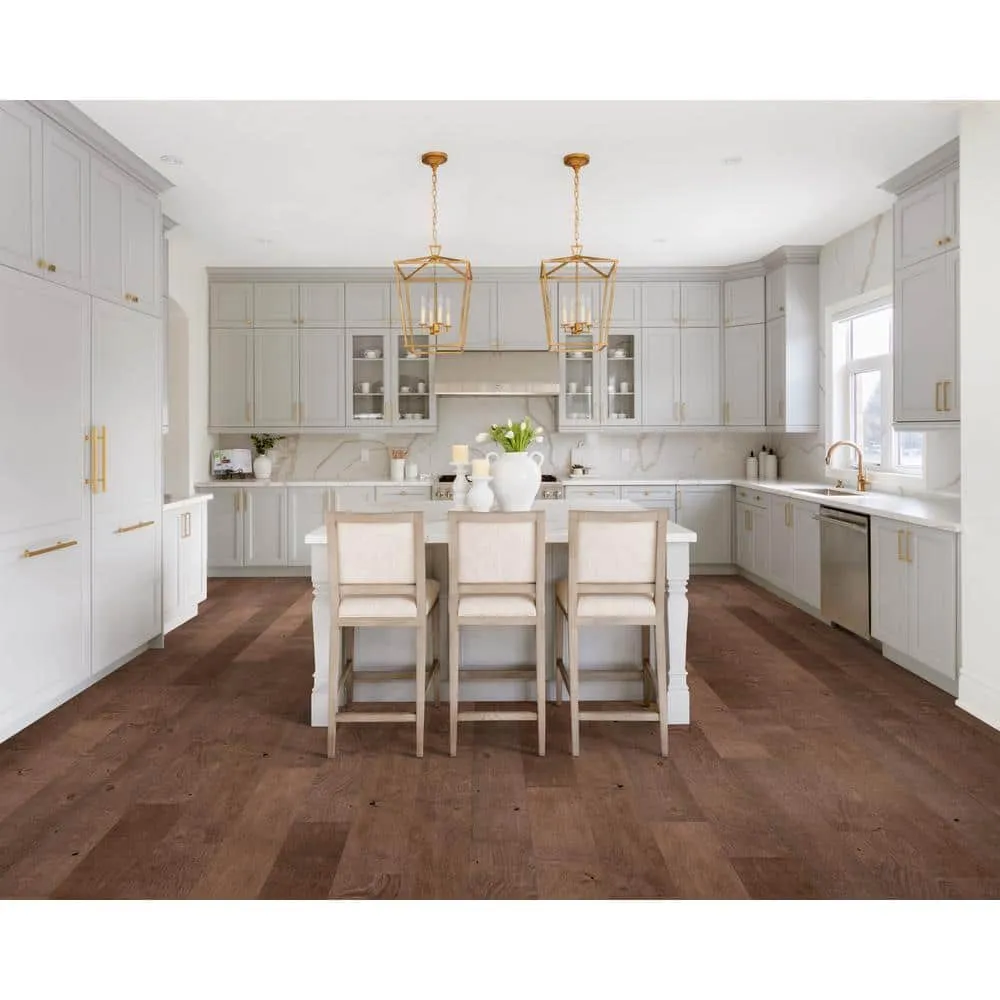ASPEN FLOORING Jackson Birch 3/8 in. T x 6.5 in. W Tongue and Groove Light Distressed Engineered Hardwood Flooring (43.58 sq. ft./case), photo 2 of 5