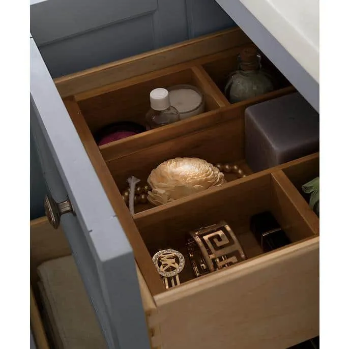 James Martin Vanities Copper Cove Encore Double Bath Vanity, Silver Gray, Quartz Top, photo 5 of 7