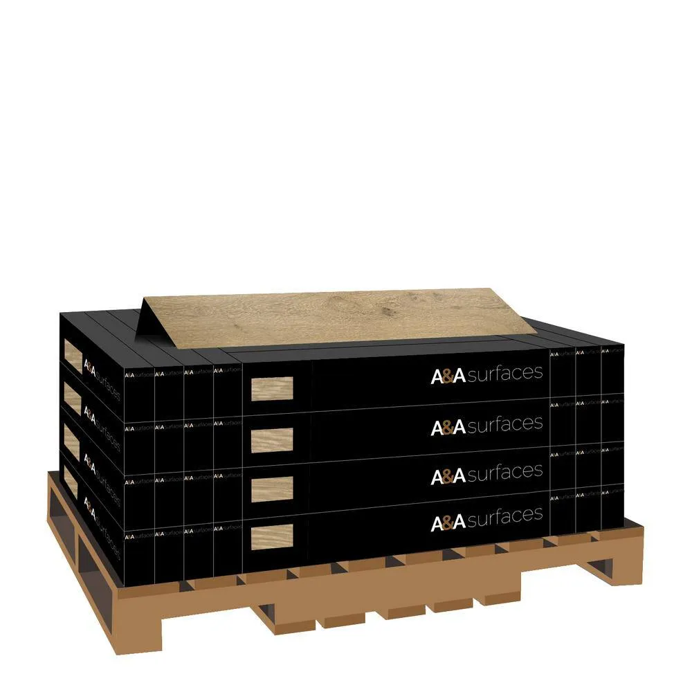 A&A Surfaces Woodridge Jolie Oak 0.28 in. x 6.5 in. Waterproof Wire Brushed Engineered Hardwood Flooring (1040.16 sq. ft./pallet), photo 6 of 10