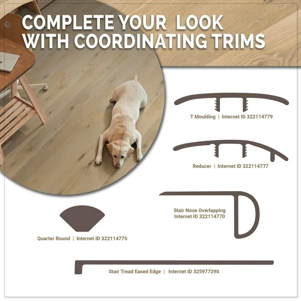 A&A Surfaces Woodridge Jolie Oak 0.28 in. x 6.5 in. Waterproof Wire Brushed Engineered Hardwood Flooring (21.67 sq. ft./case), photo 9 of 9