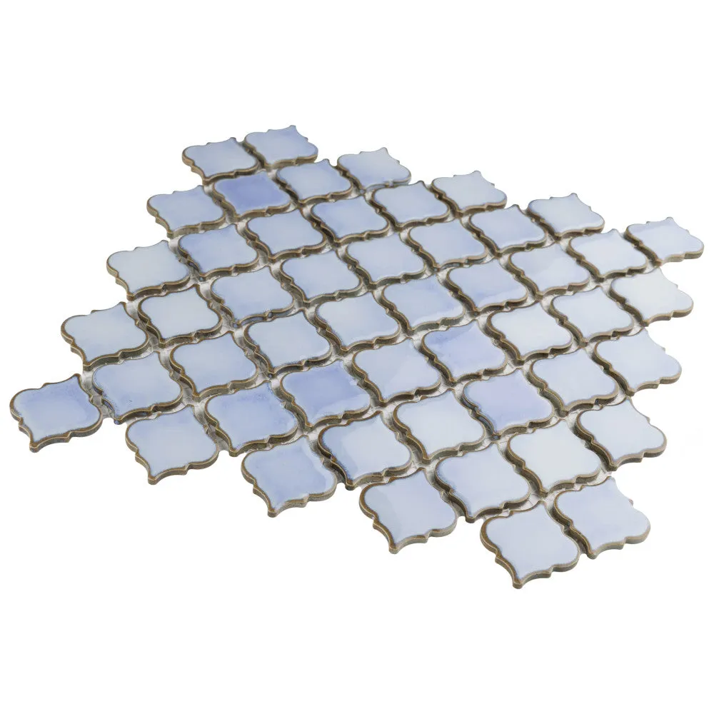 Merola Tile Hudson Tangier Frost Blue 12 in. x 12 in. Porcelain Mosaic Tile (10.96 sq. ft. / Case), photo 8 of 8