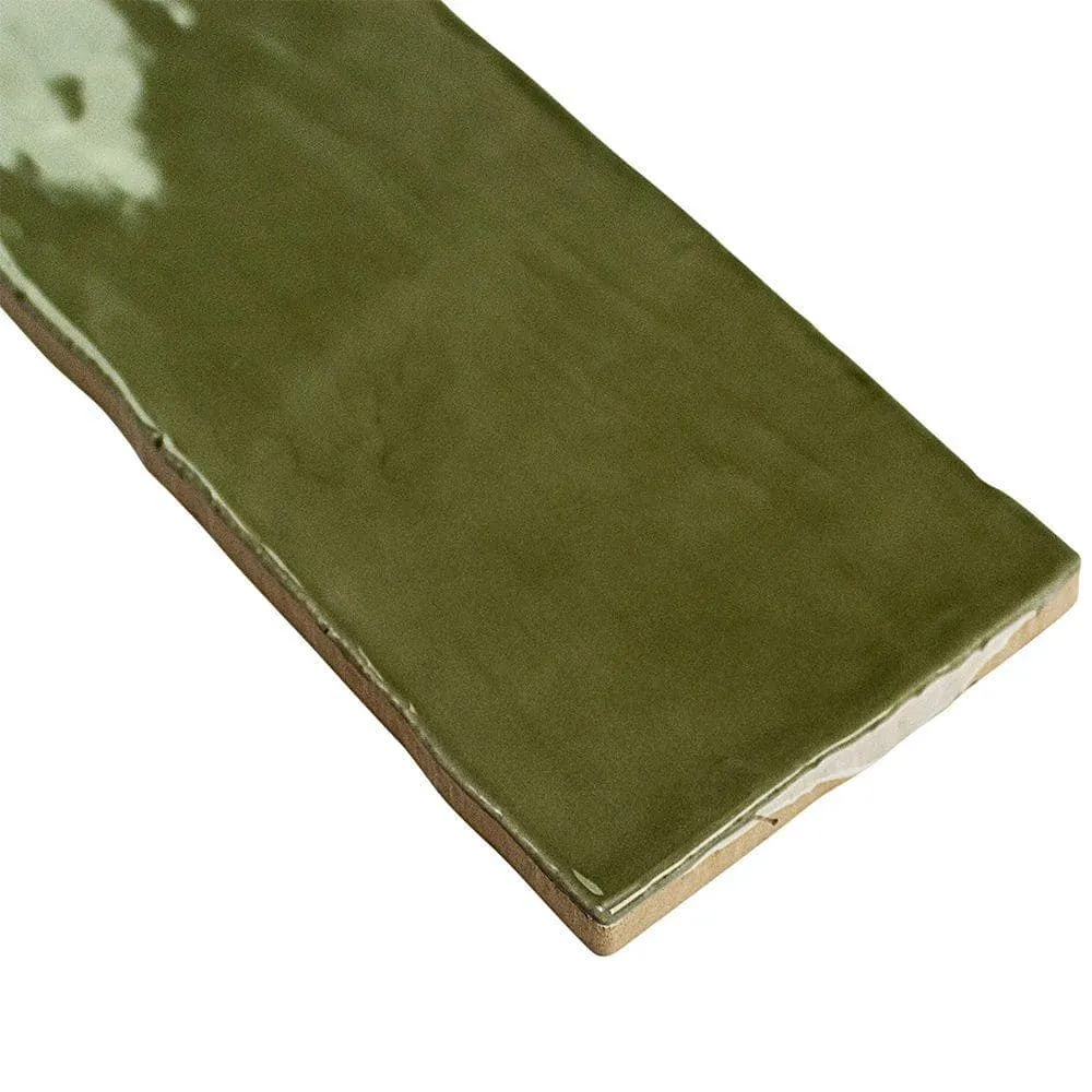 Ivy Hill Tile Catalina Kale 3 in. x 12 in. x 8 mm Polished Ceramic Subway Wall Tile (10.76 sq. ft./Case), photo 4 of 8