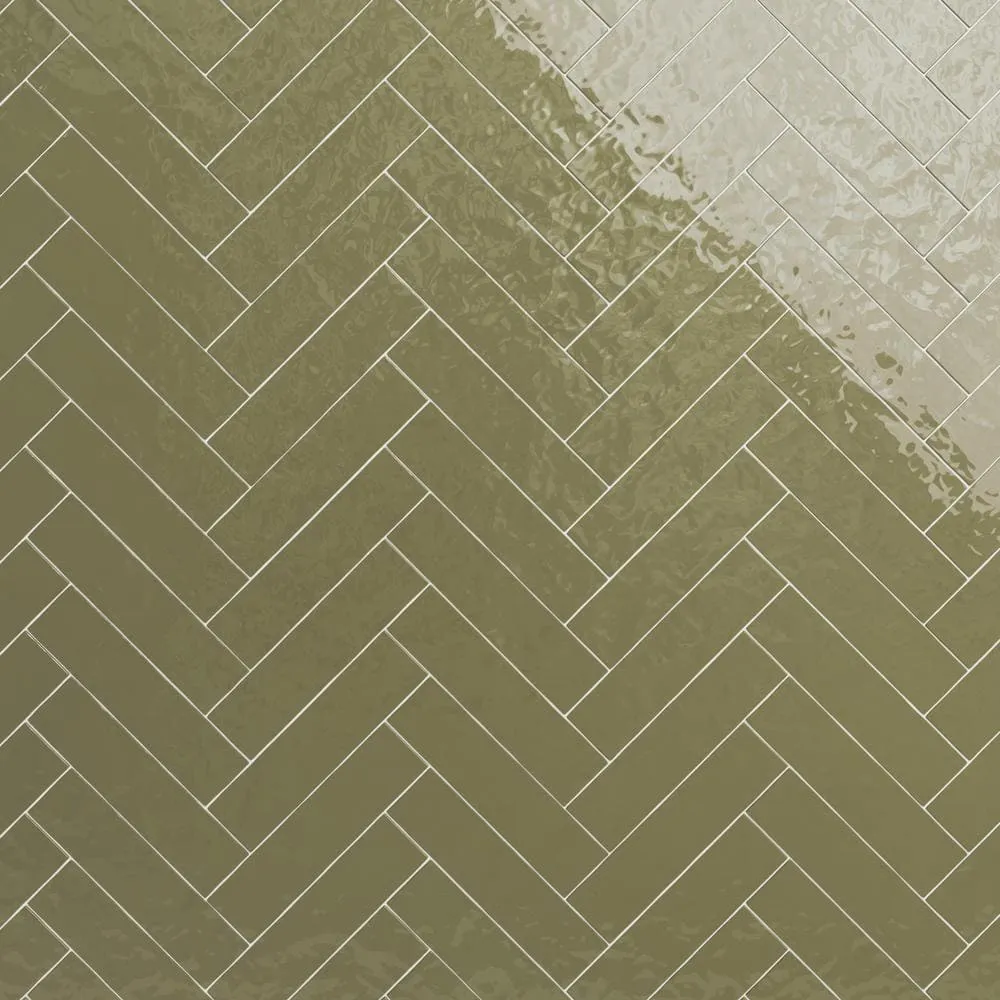 Ivy Hill Tile Catalina Kale 3 in. x 12 in. x 8 mm Polished Ceramic Subway Wall Tile (10.76 sq. ft./Case), photo 7 of 8