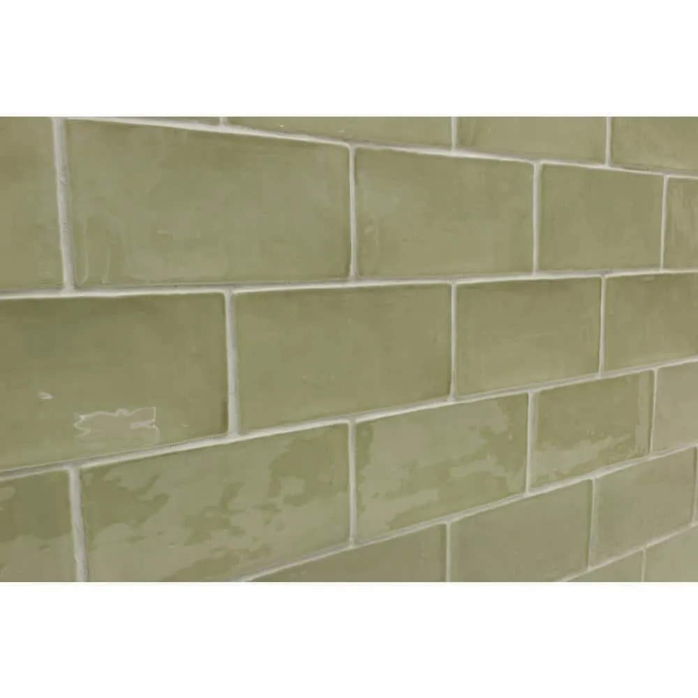 Ivy Hill Tile Catalina Kale 3 in. x 6 in. x 8 mm Polished Ceramic Subway Wall Tile (5.38 sq.ft./case), photo 5 of 7