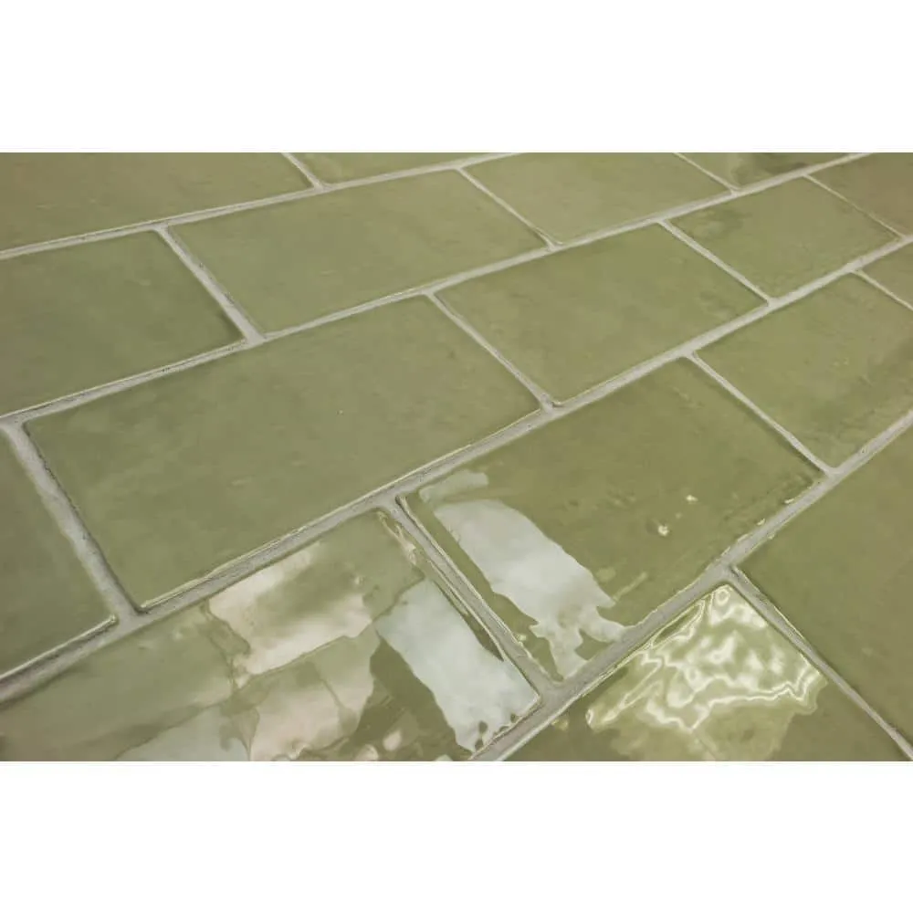 Ivy Hill Tile Catalina Kale 3 in. x 6 in. x 8 mm Polished Ceramic Subway Wall Tile (5.38 sq.ft./case), photo 7 of 7