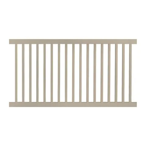 Khaki Vinyl Pool Fence Panel