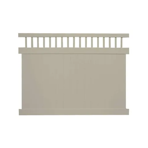 Mason Khaki Vinyl Privacy Fence Panel