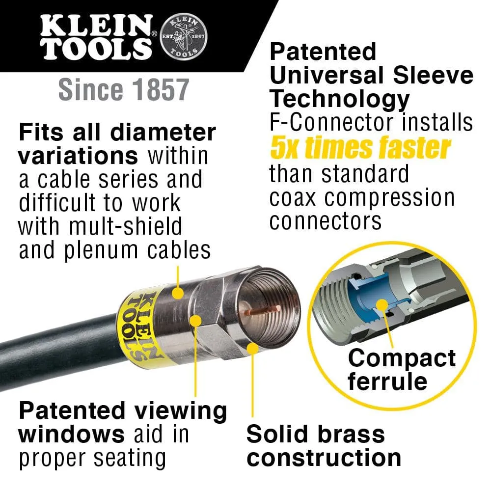Klein Tools Coaxial Cable Installation Kit with Zipper Pouch, Model VDV026-211, photo 5 of 8