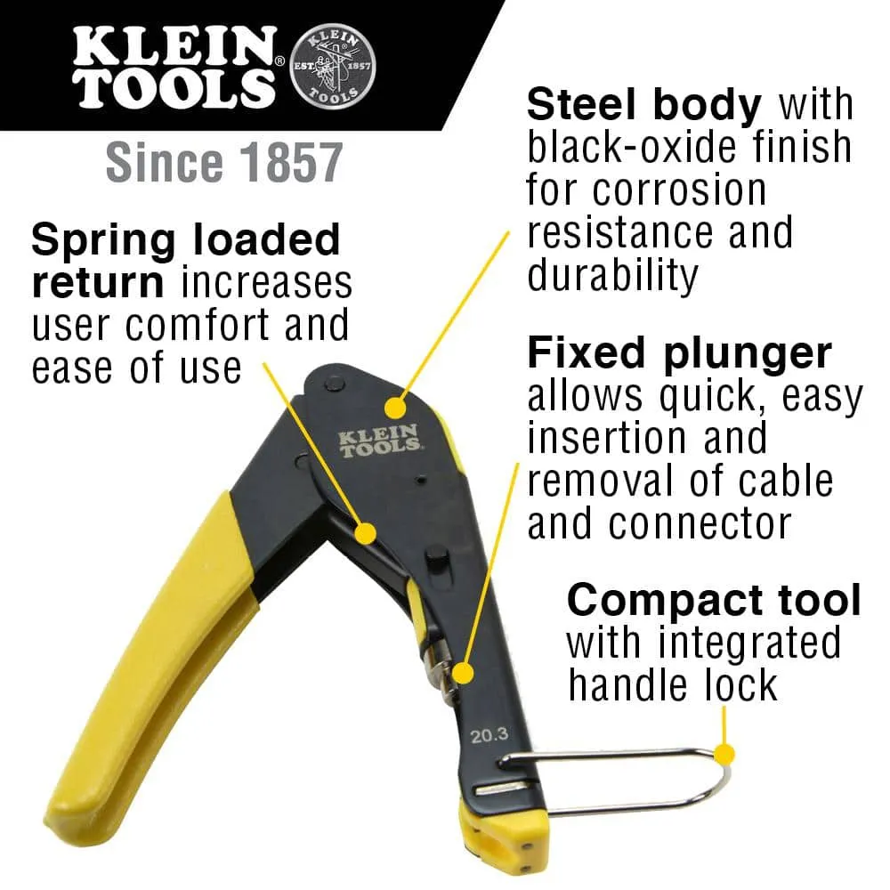 Klein Tools Coaxial Cable Installation Kit with Zipper Pouch, Model VDV026-211, photo 2 of 8