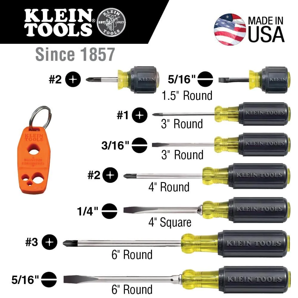 Klein Tools 85148 Screwdriver Set with Magnetizer, Cushion-Grip Handles, 8-Piece, photo 2 of 8
