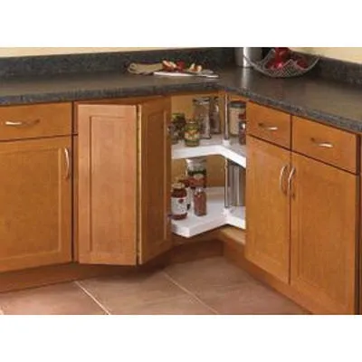 Knape & Vogt Lazy Susan Set, 18 to 40 in. Diameter, 1 to 10 Shelves, White or Frosted Nickel, photo 5 of 12