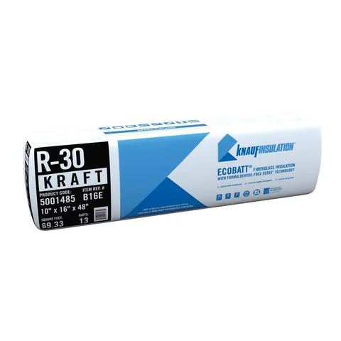 R-30 EcoBatt Kraft Faced Fiberglass Insulation Batt