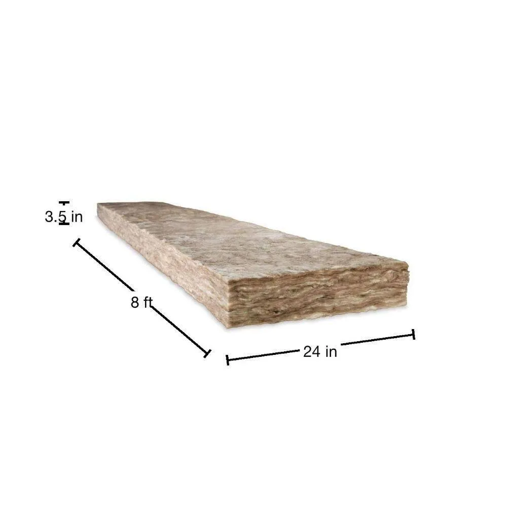 Knauf Insulation EcoBatt R-11 Unfaced Fiberglass Insulation Batts, 3.5 in. x 24 in. x 96 in., 256 sq. ft. (4 Bags), photo 3 of 8