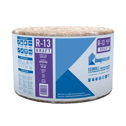 R-13 EcoRoll Foil-Faced Fiberglass Insulation Roll